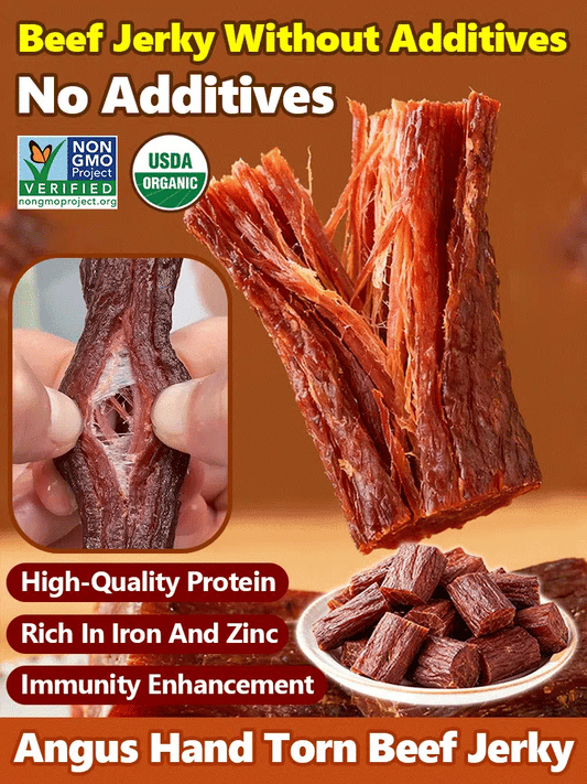 Add high-protein pure beef jerky-Amy