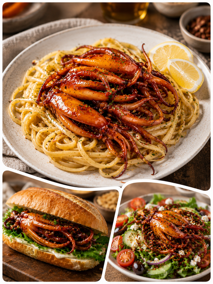 🦑BBQ Roasted Whole Squid Snack – Ready to Eat, Individually Wrapped-Amy