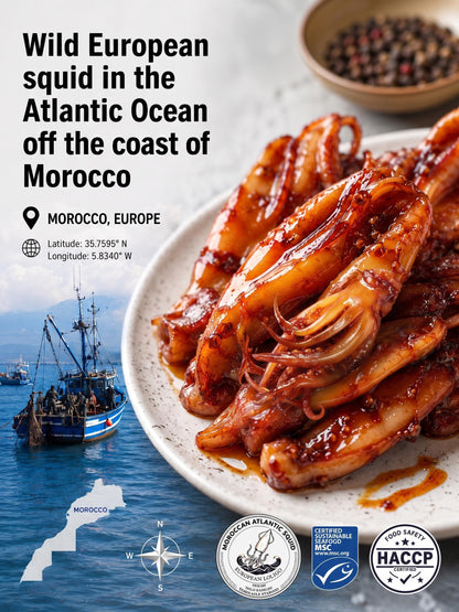 🦑BBQ Roasted Whole Squid Snack – Ready to Eat, Individually Wrapped-Amy
