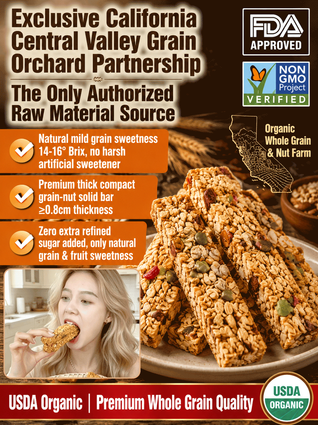 🥚Oat Protein Granola Bars Low Calorie Snack-Amy