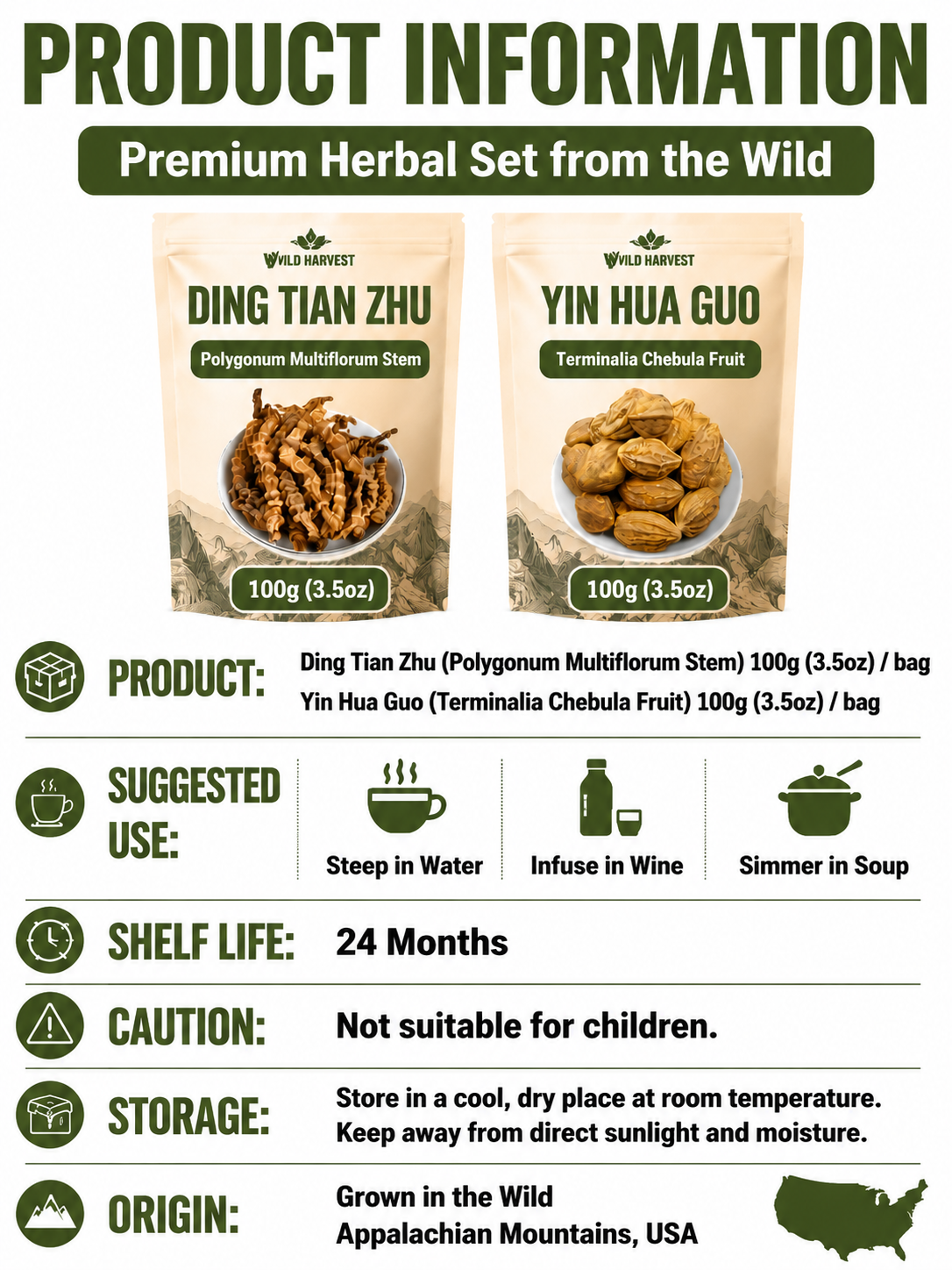 👨Men’s Daily Vitality Herbal Blend – Natural Plant-Based Wellness Support-Amy