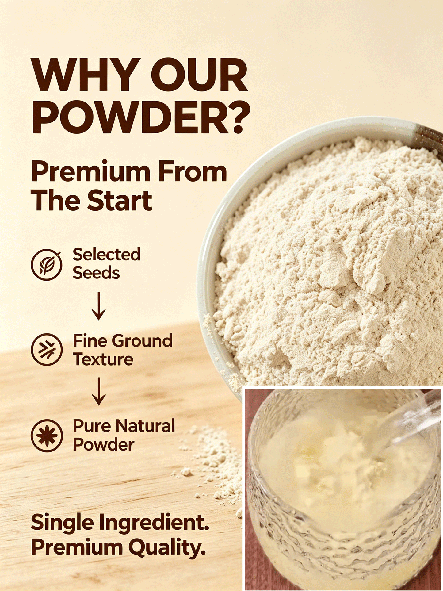 🍈 Premium Seed Powder Blend | Smooth Taste, Easy Nutrition-Amy