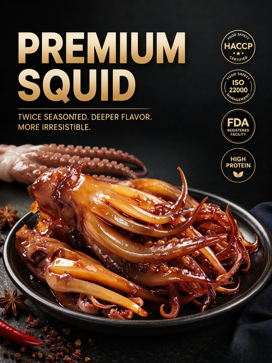 🦑BBQ Roasted Whole Squid Snack – Ready to Eat, Individually Wrapped-Amy