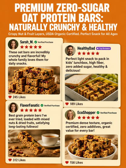 🥚Oat Protein Granola Bars Low Calorie Snack-Amy