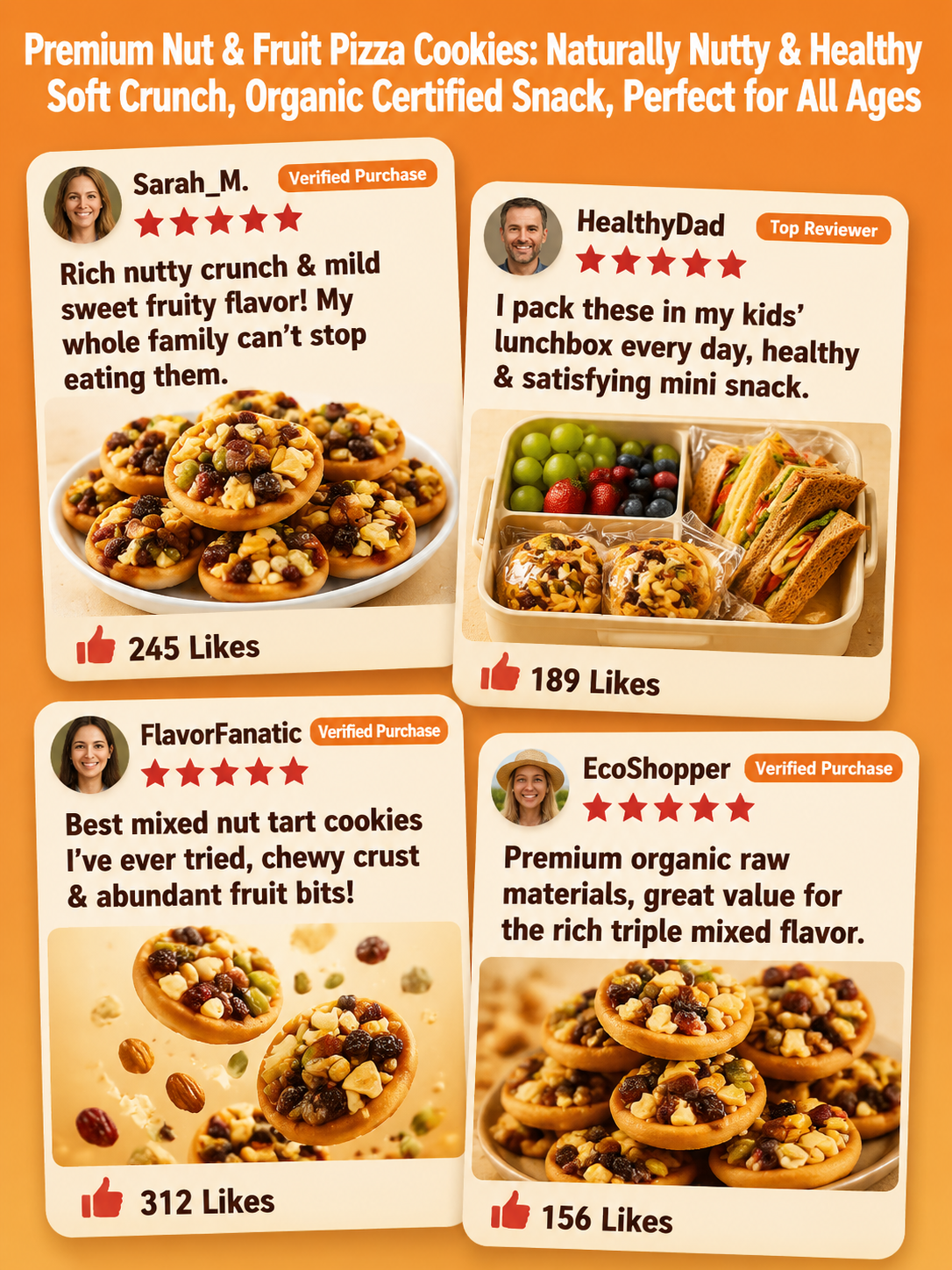 🍪Mixed Nut Cookies Assorted Biscuit Snack Pack-Amy