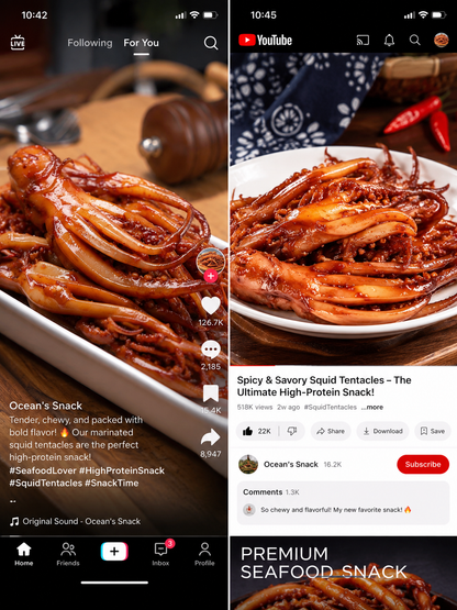 🦑BBQ Roasted Whole Squid Snack – Ready to Eat, Individually Wrapped-Amy